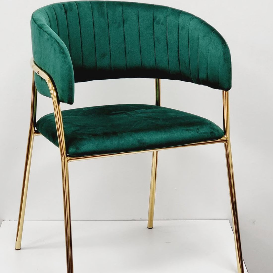 Sedia New Velvet in velluto Verde