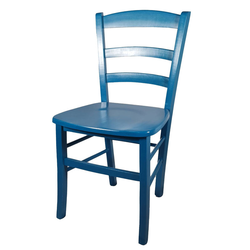 Sedia Paesana Massello Anilina Azzurra