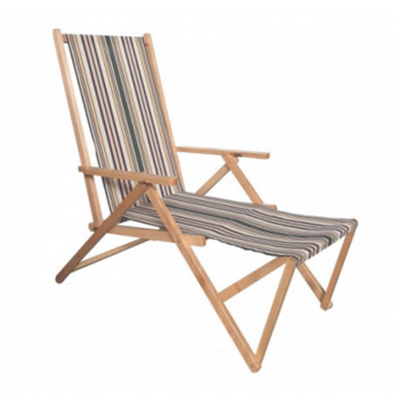 Sedia Sdraio in legno Positano con prolunga - Arredo Giardino