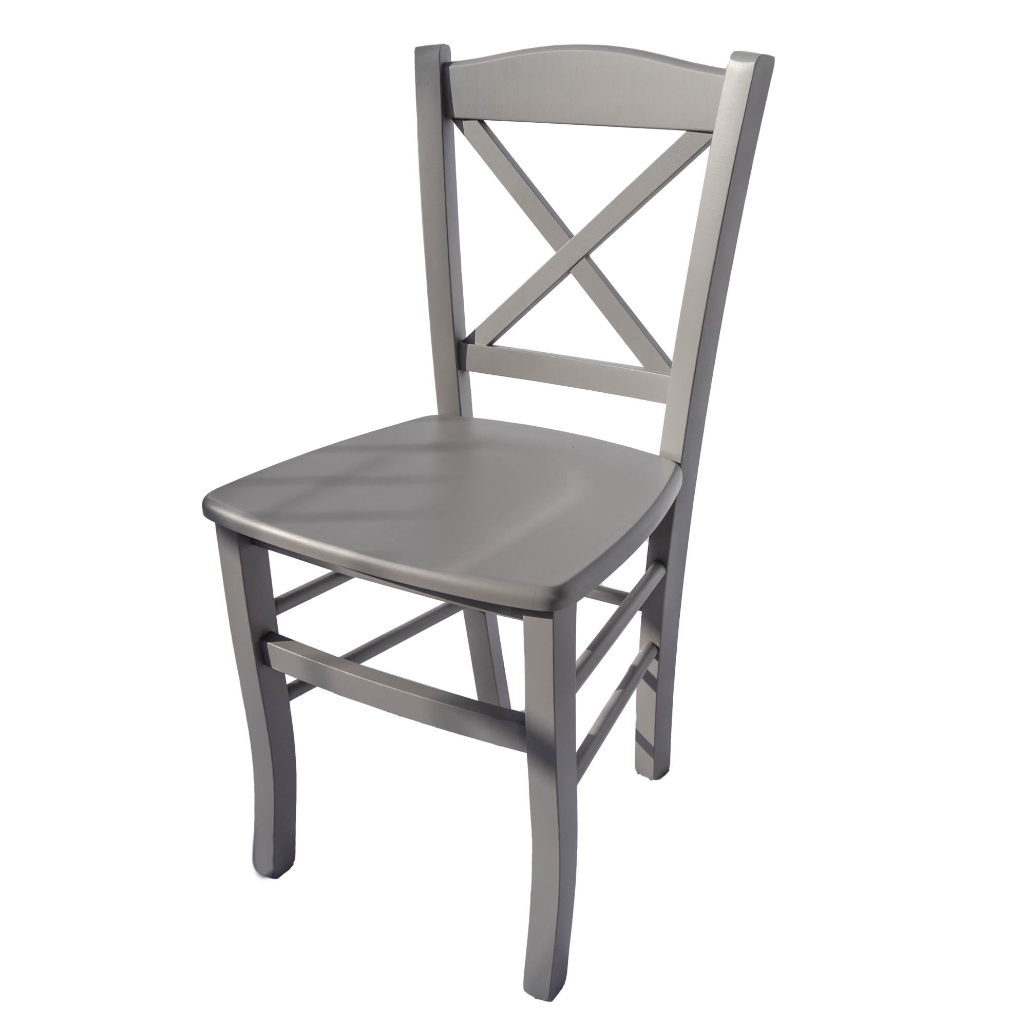 Sedia Venezia Croce Massello Grigio - La Dea Sedia