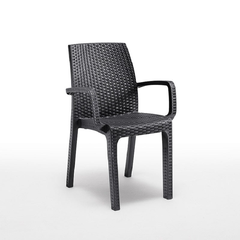 Sedia Verona con Braccioli Antracite - Arredo Esterno