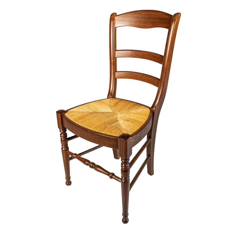 Sedia noce Schienale Alto e Seduta in Paglia 122 Stock - La Dea Sedia