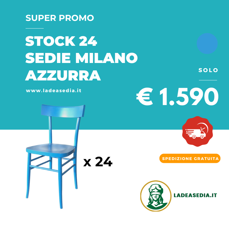 Sedie Stock 24 Sedie Milano Colorate