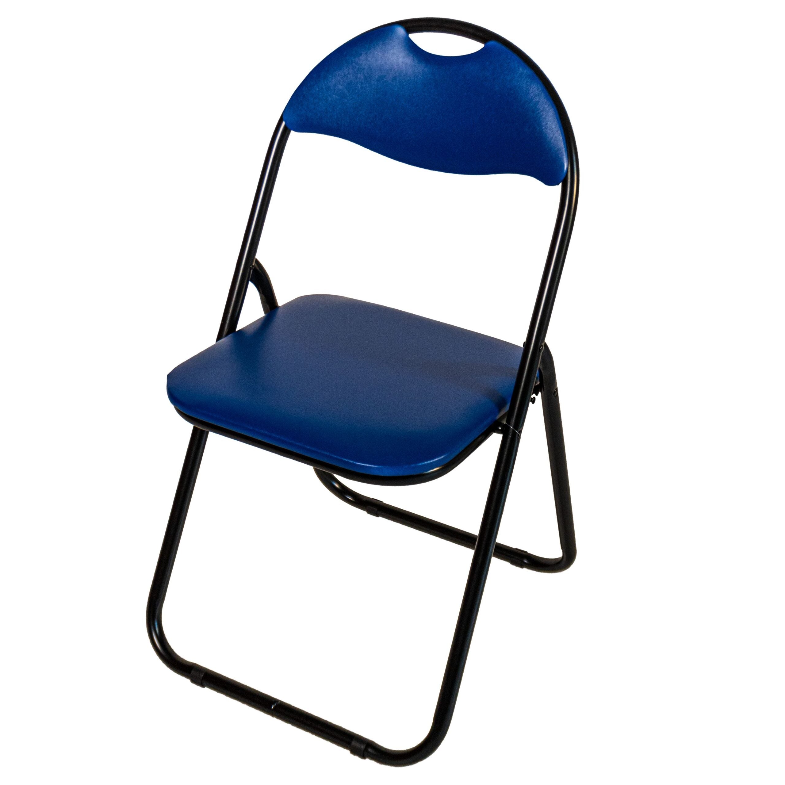 Set 6 Sedie Pieghevoli seduta in PVC Blu