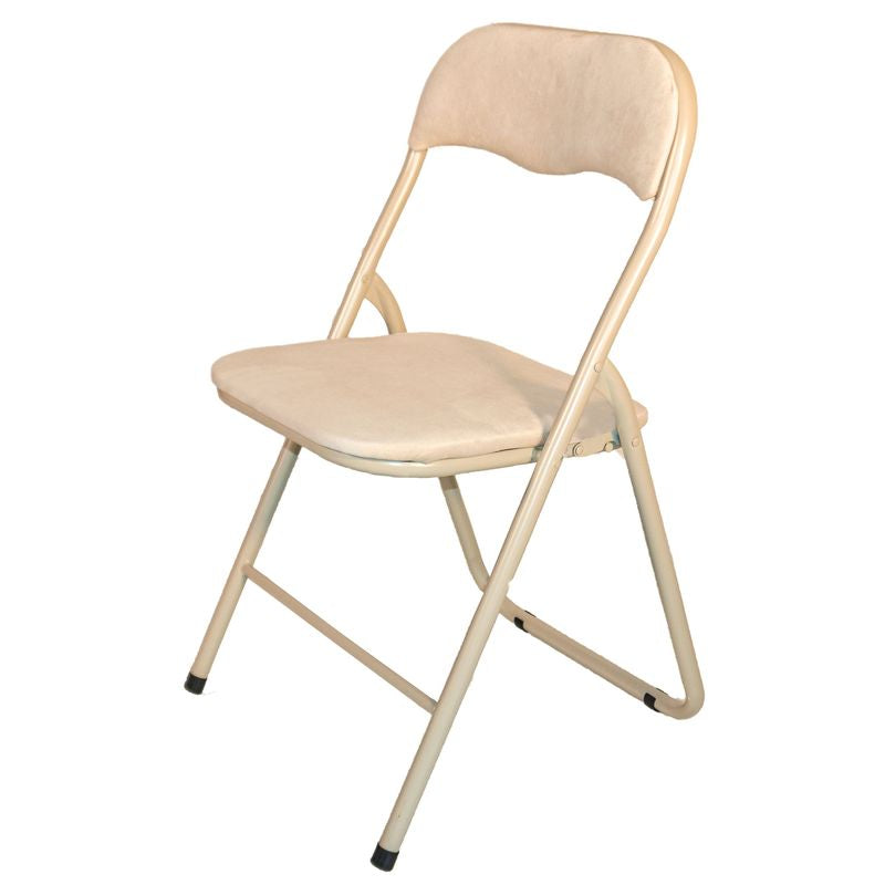 Set 6 Sedie Pieghevoli seduta in Velluto Beige