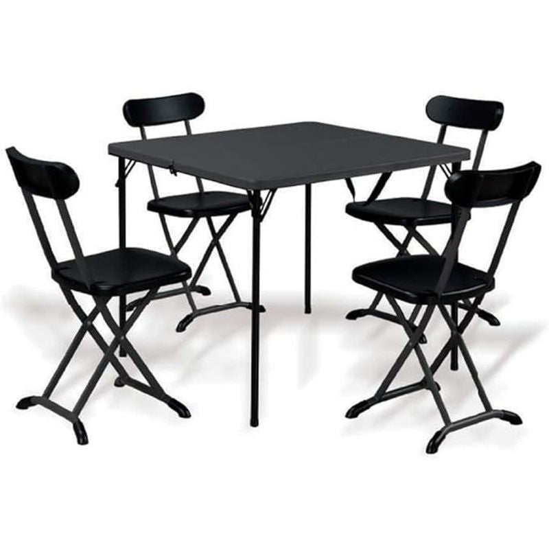 Set Pieghevole Tavolo e 4 Sedie Garden Friend