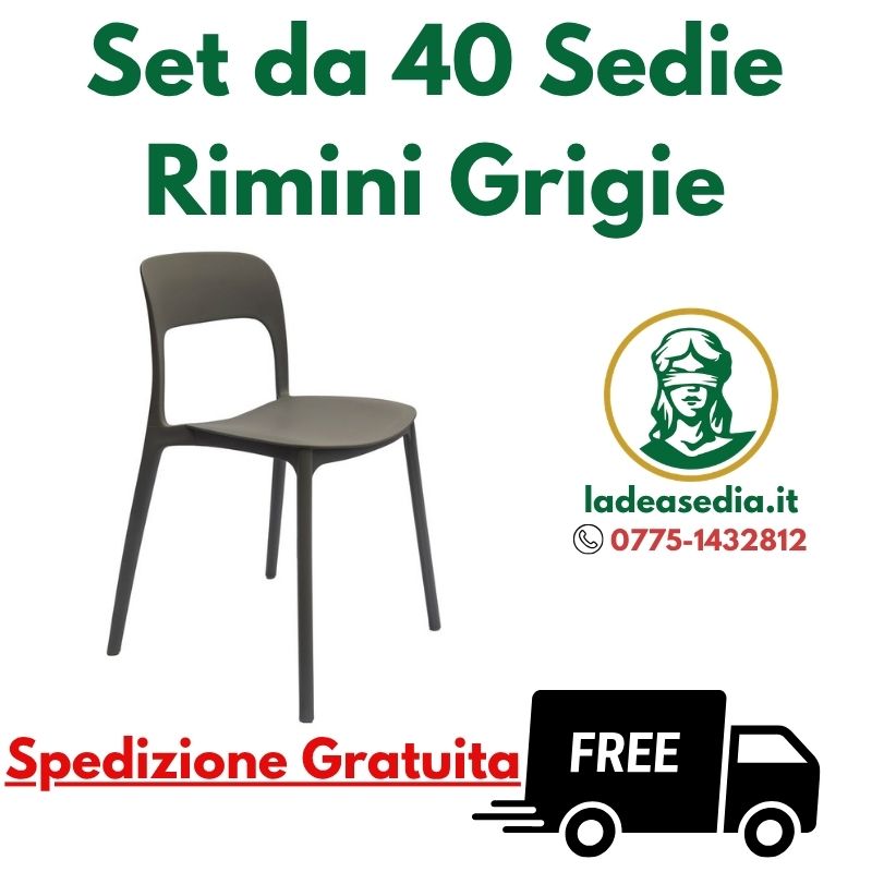 Set da 40 Sedie Rimini da esterno - La Dea Sedia