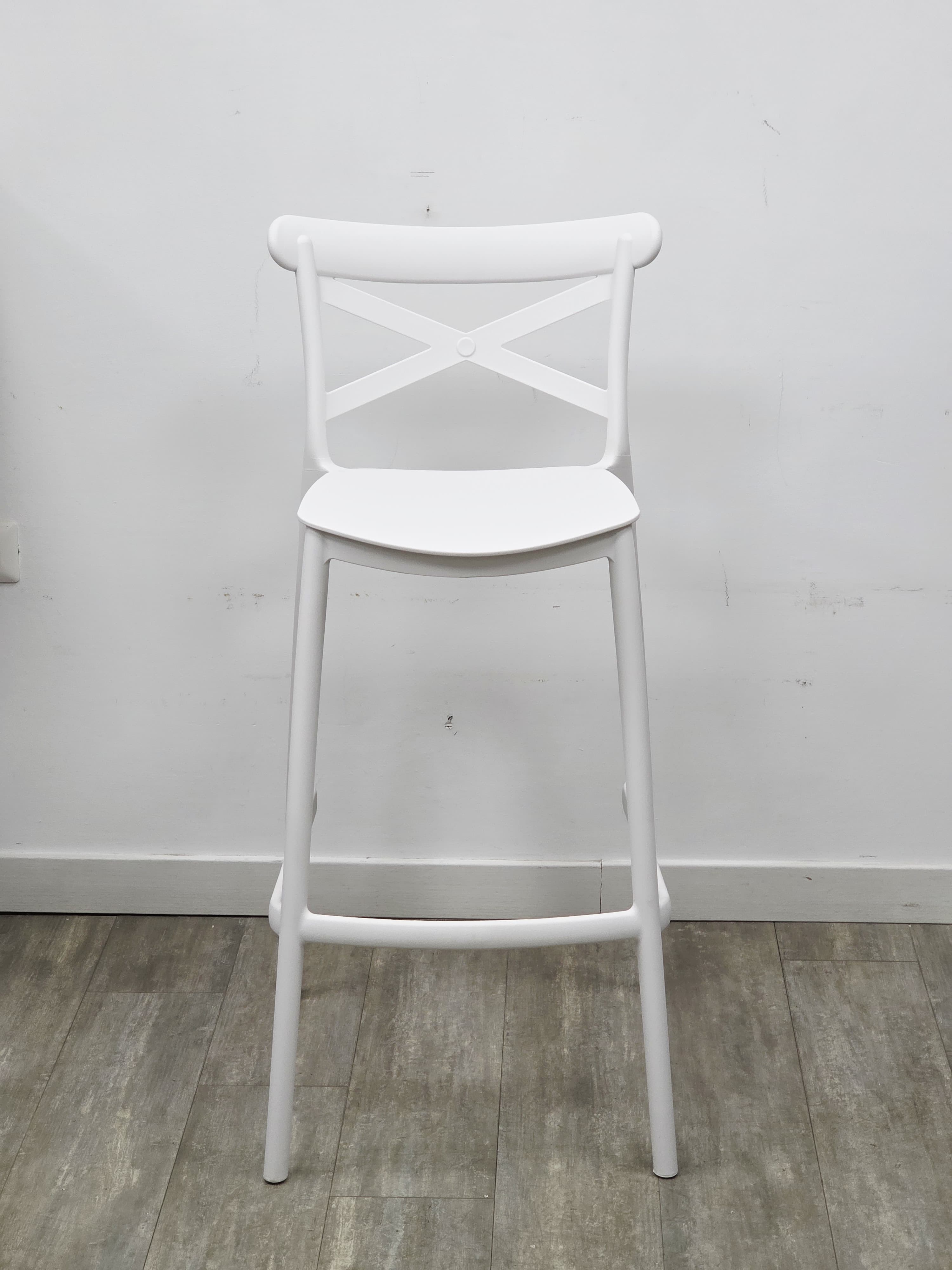 Sgabello Cross Bianco - Set 2 Pezzi