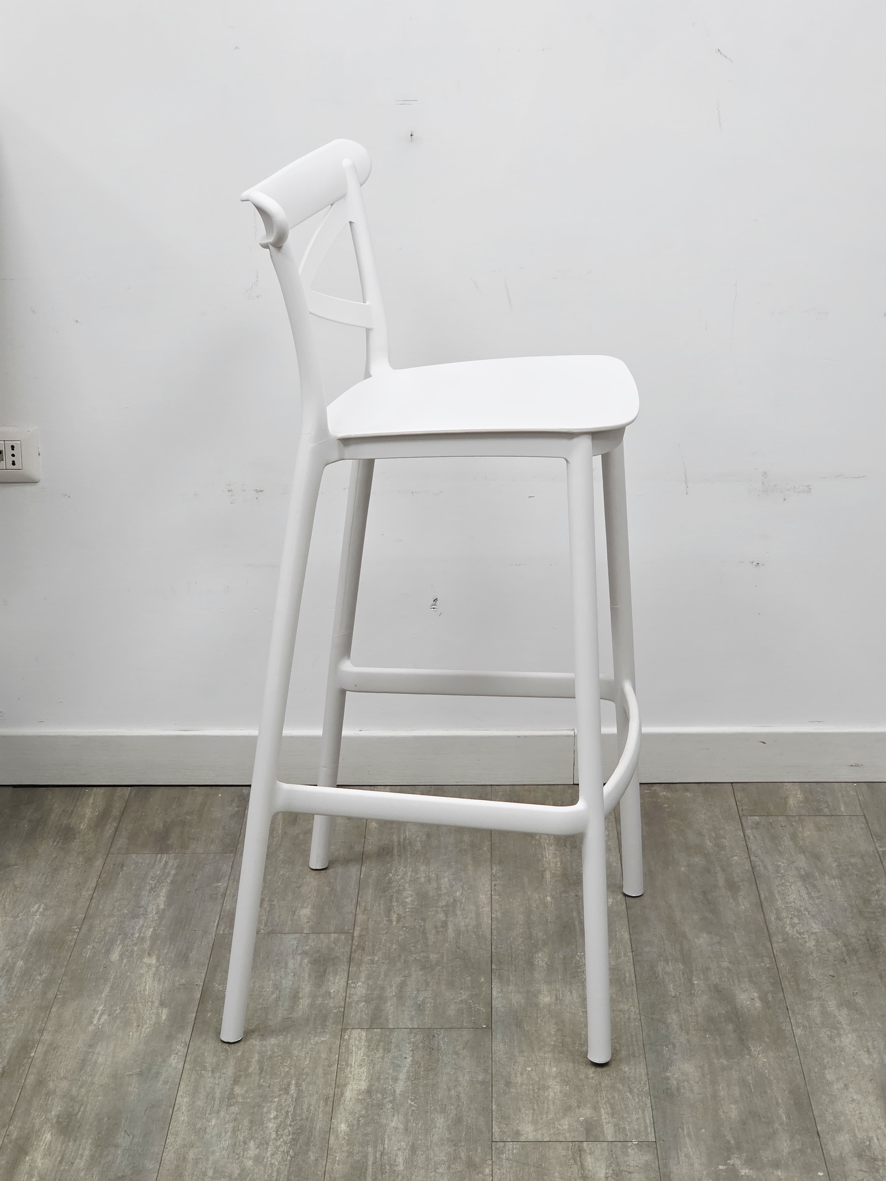Sgabello Cross Bianco - Set 2 Pezzi 4