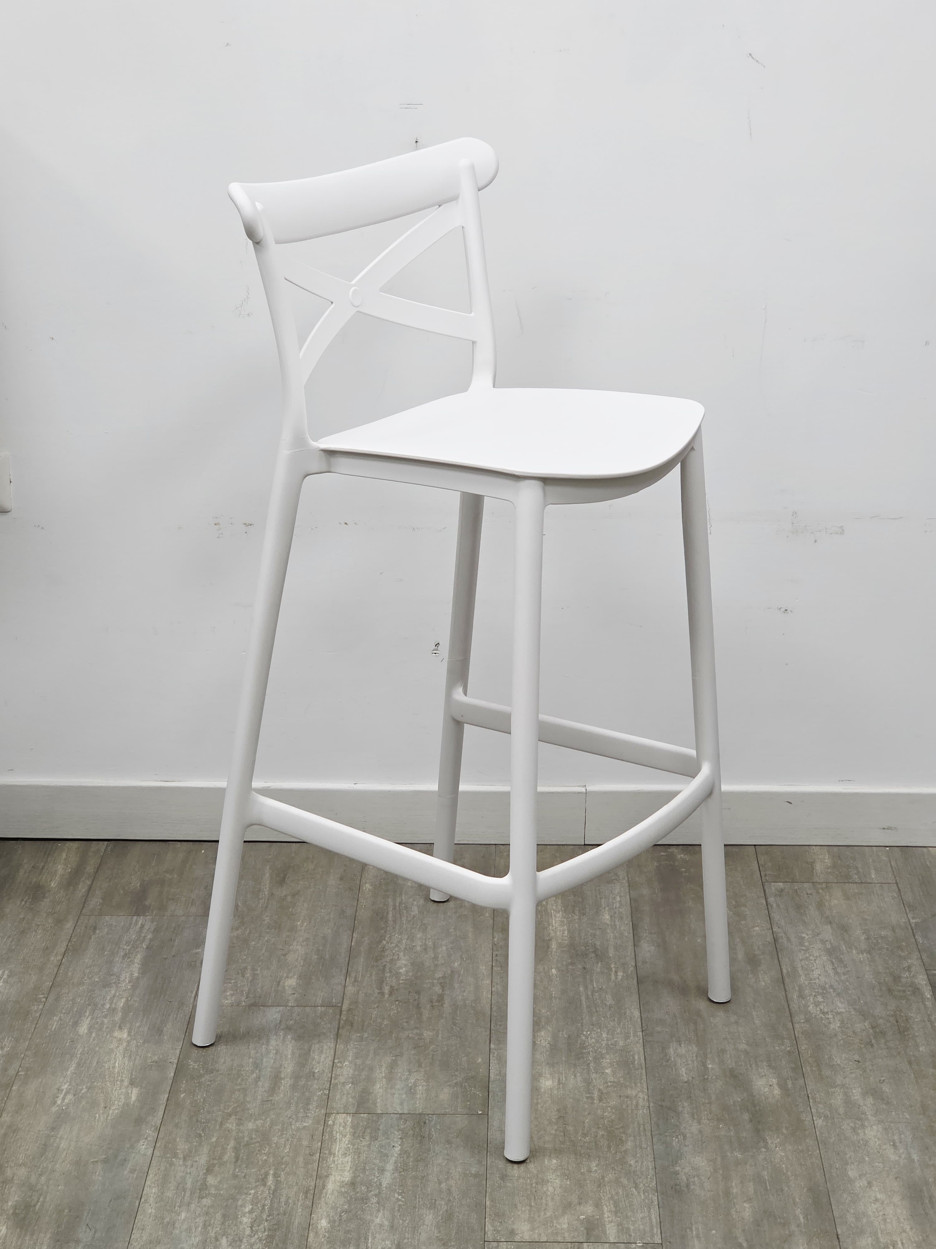Sgabello Cross Bianco - Set 2 Pezzi 5