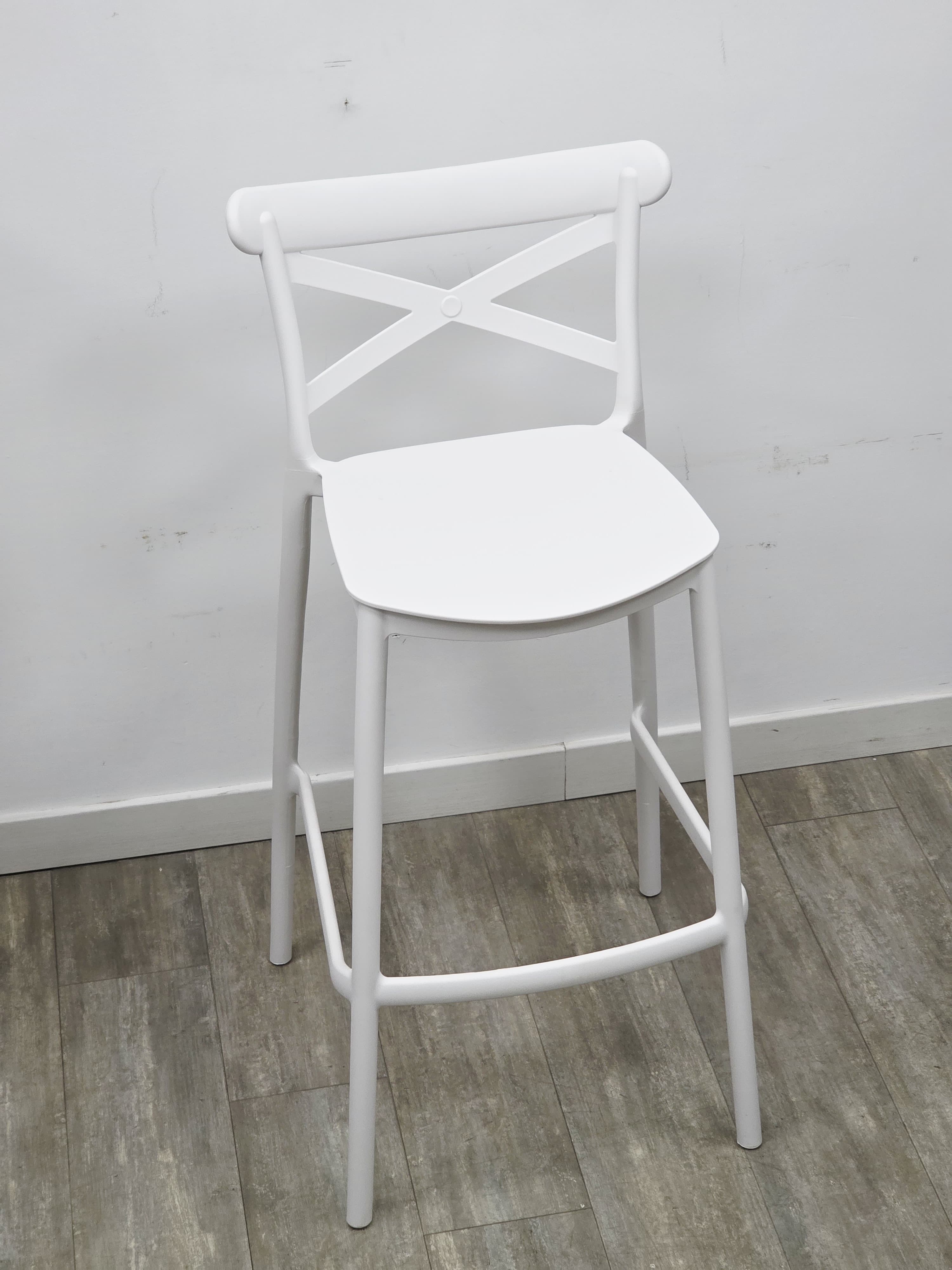 Sgabello Cross Bianco - Set 2 Pezzi