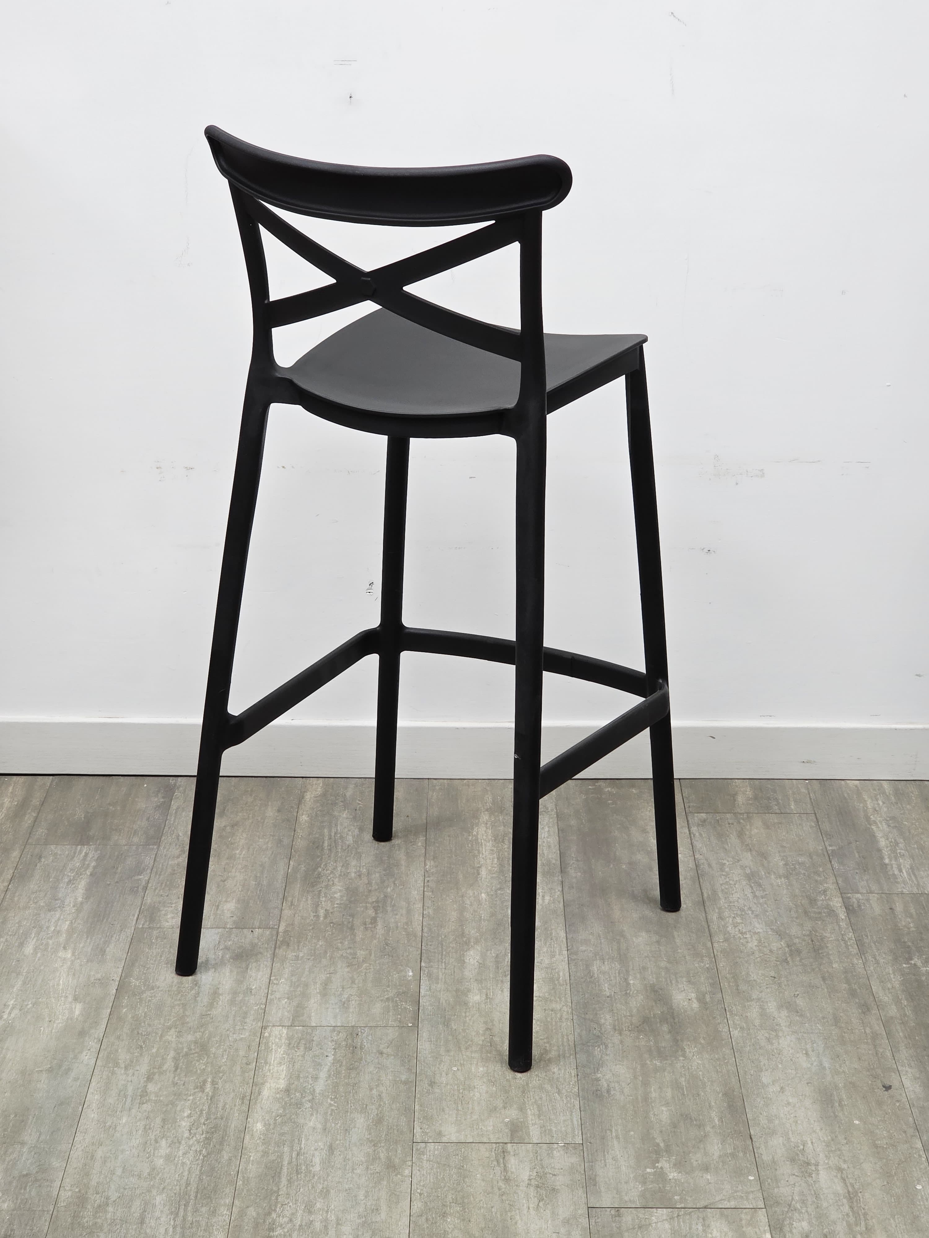 Sgabello Cross Nero - Set 2 Pezzi 4