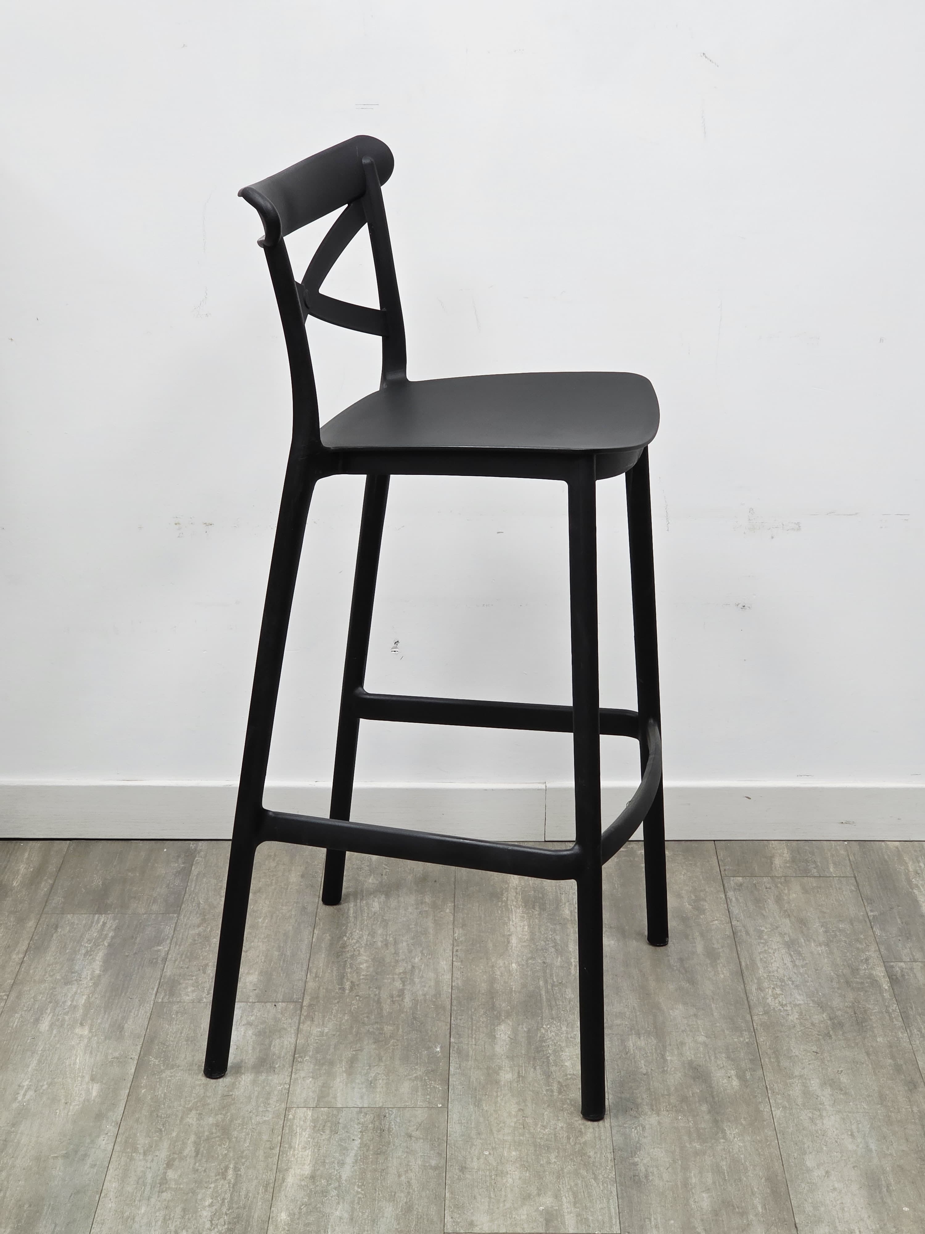 Sgabello Cross Nero - Set 2 Pezzi 5