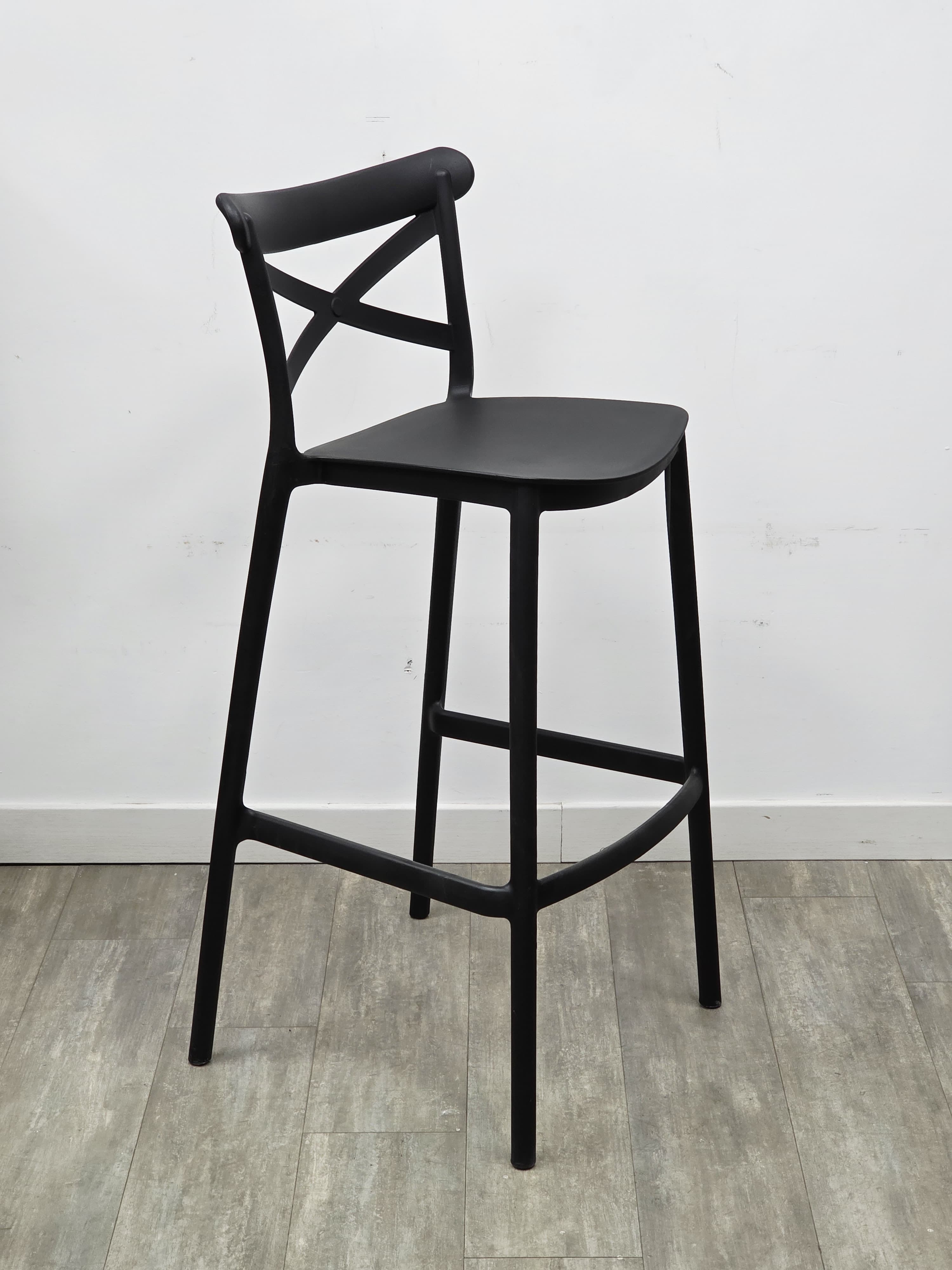 Sgabello Cross Nero - Set 2 Pezzi 6