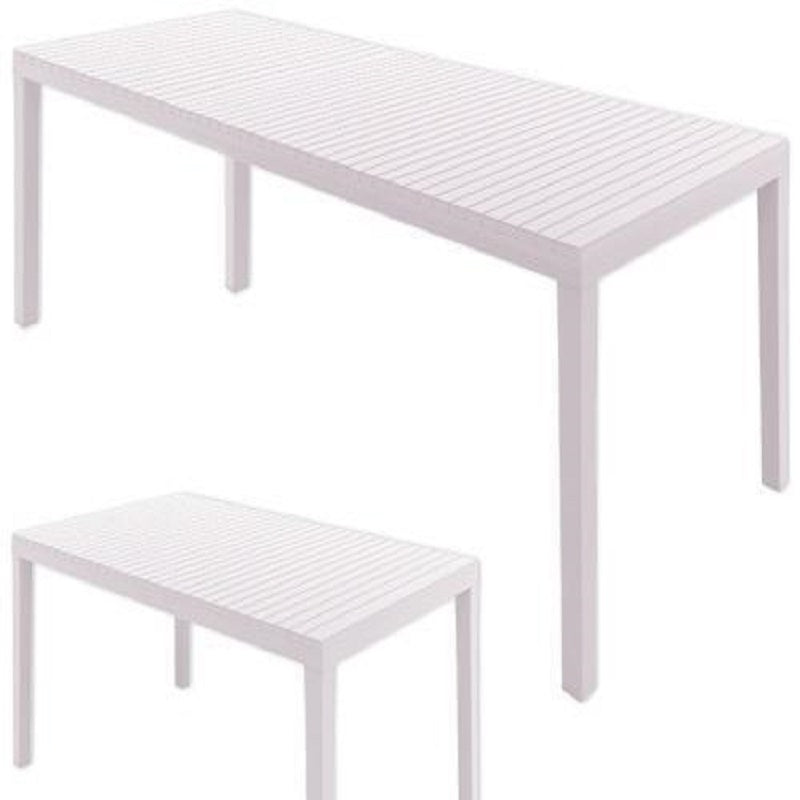 Tavolo Allungabile in Resina Indo colore bianco - Arredo da Esterno