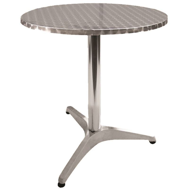 Tavolo Bar Alu Round Reclinabile ø60XH70cm - Arredo Esterno