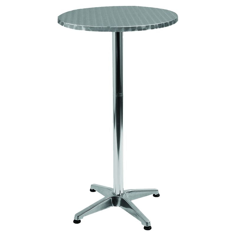 Tavolo Bar Alu Round Reclinabile ø60XH110cm - Arredo Esterno