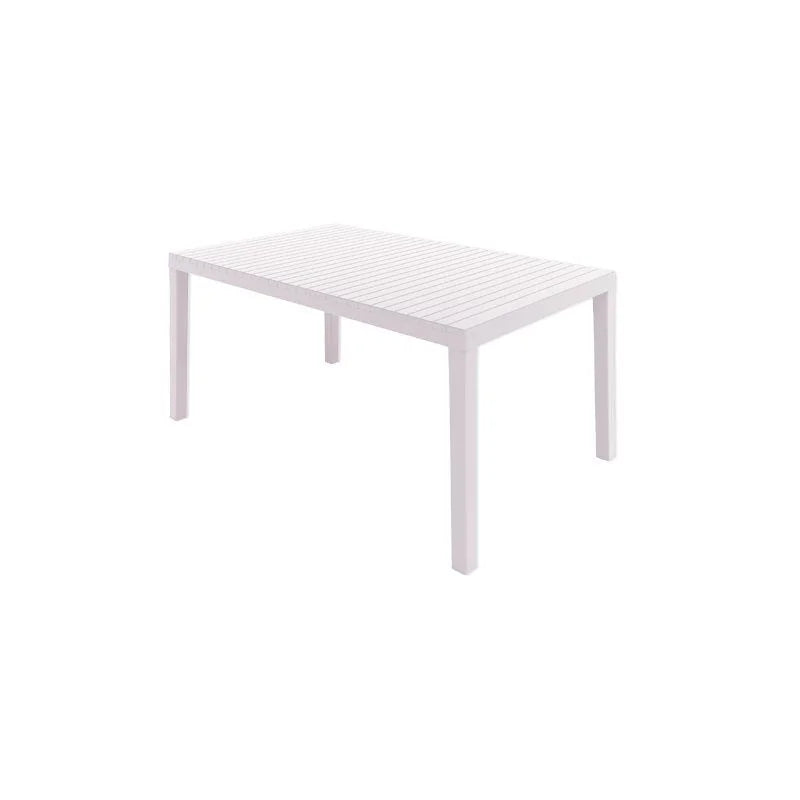 Tavolo Palau con Doghe colore bianco - Arredo da Esterno