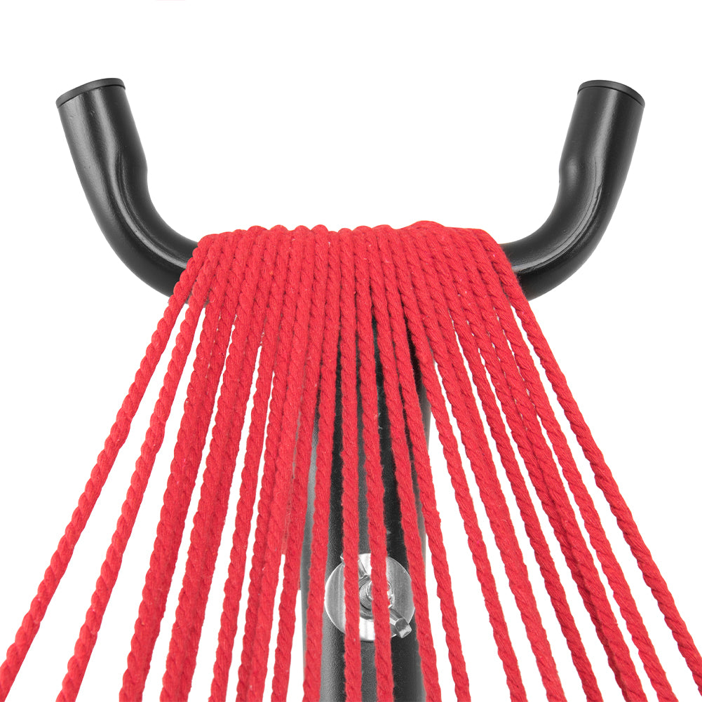 Amaca da Giardino Brasiliana Strisce Multicolore Portata 200kg Struttura Acciaio 4