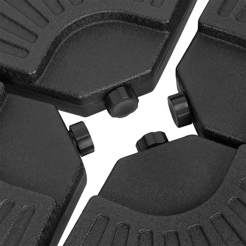 Base per Ombrellone da Giardino Spiaggia 4x Basi a Croce Riempibile Colore Grigio 2