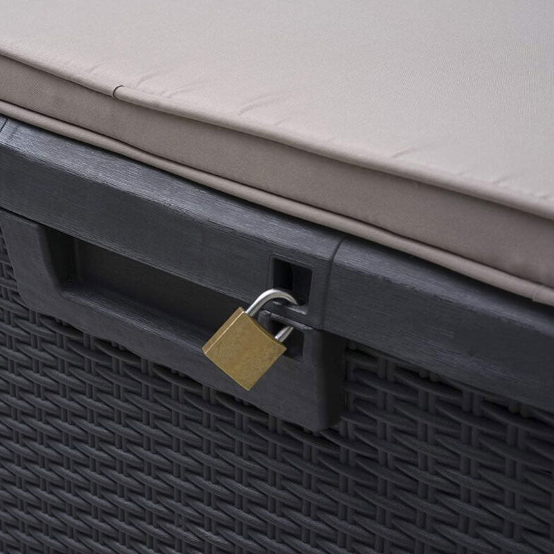 Baule Multiuso Santorini Plus Compact Resina Antracite 73x50x49h 5