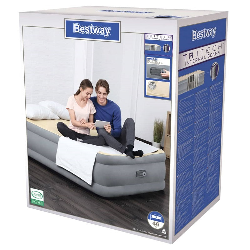 Bestway Materasso ad Aria con Pompa Integrata 203x152x46 cm 6