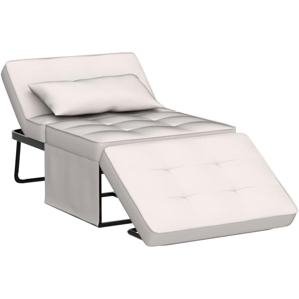 Divano Letto 4 in 1 Poltrona Chaise Longue Beige - La Dea Sedia