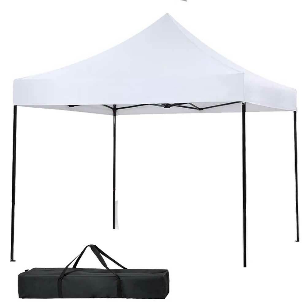 Gazebo 3x3 Pieghevole Impermeabile Richiudibile Bianco - Arredo Esterno