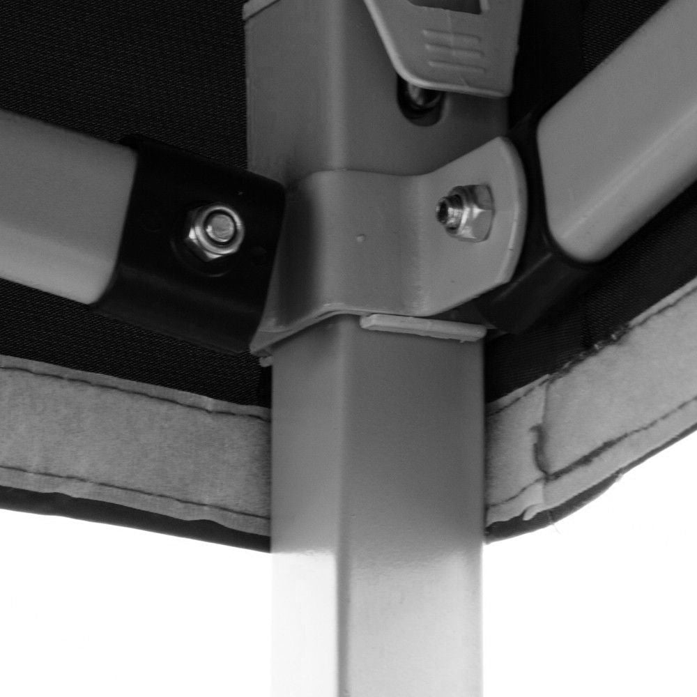 Gazebo richiudibile pieghevole 3 X 3 Nero ricoperto in PVC impermeabile 3