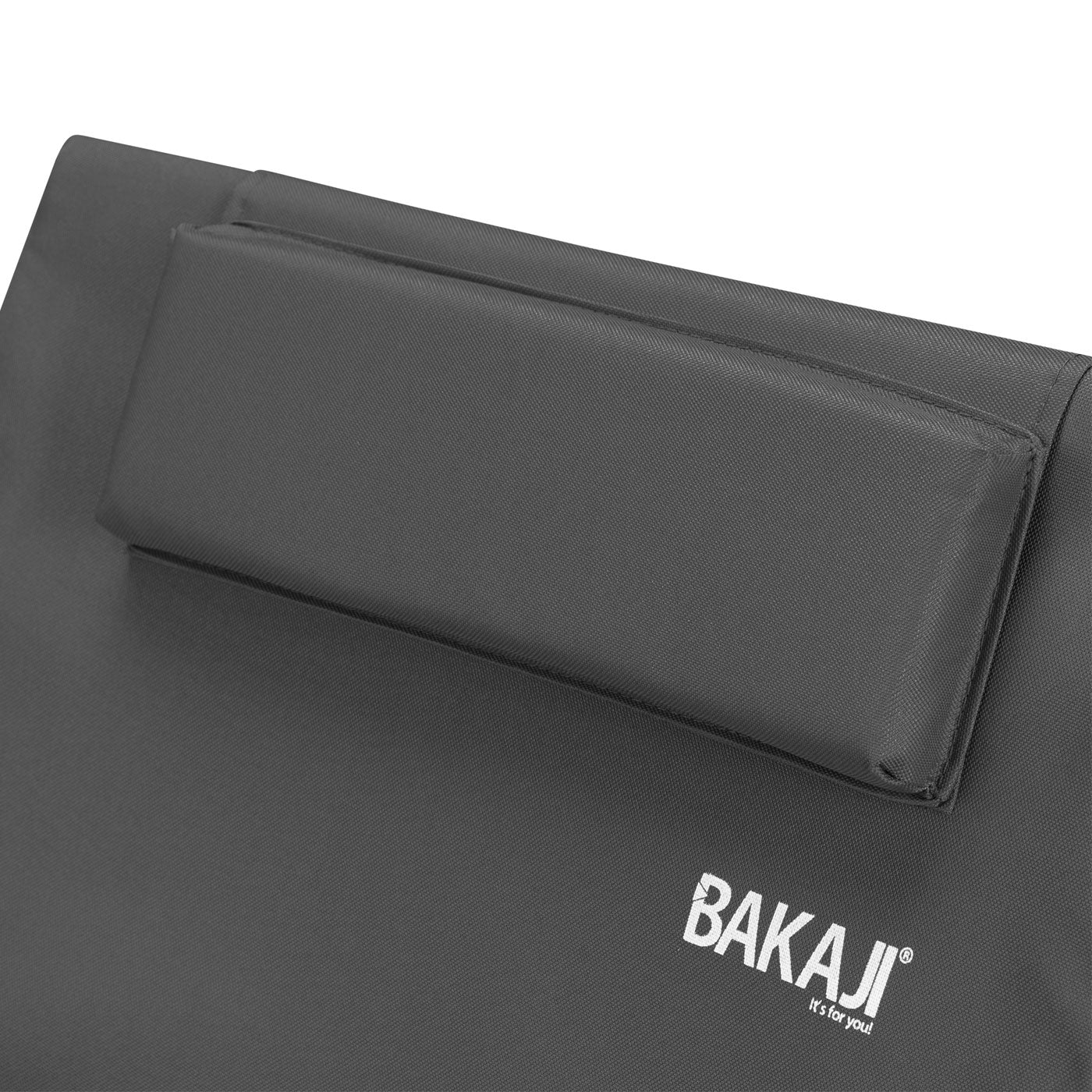 Lettino da Spiaggia Stuoia Materassino Mare Pieghevole Regolabile Imbottita Grigio - Arredo Esterno 3