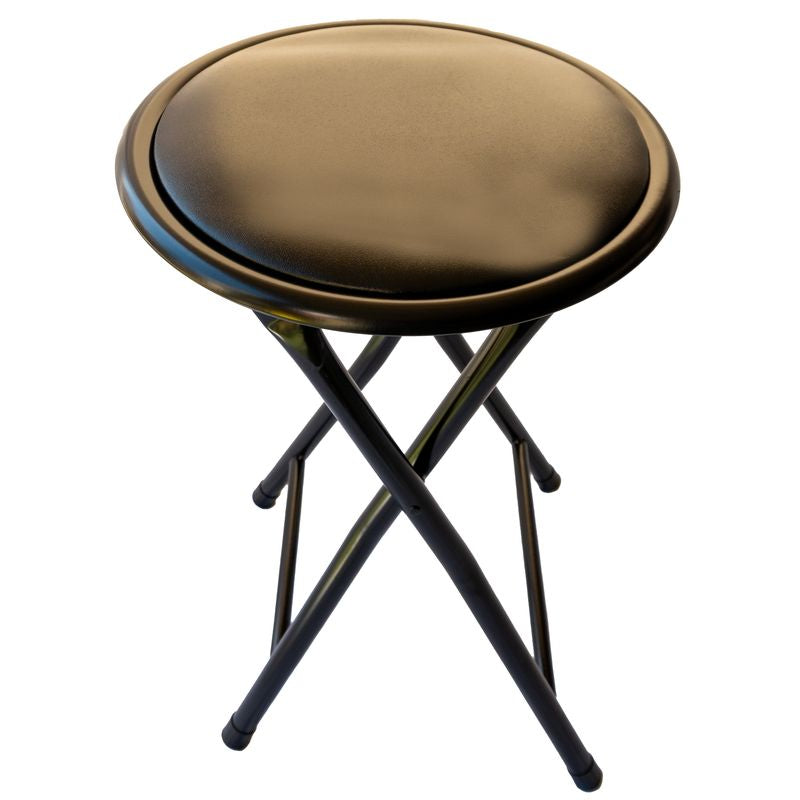 Mini Sgabello Richiudibile Imbottito Nero - La Dea Sedia 5