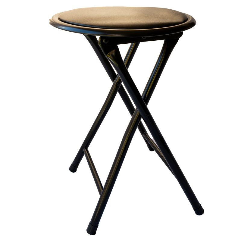 Mini Sgabello Richiudibile Imbottito Nero - La Dea Sedia 4