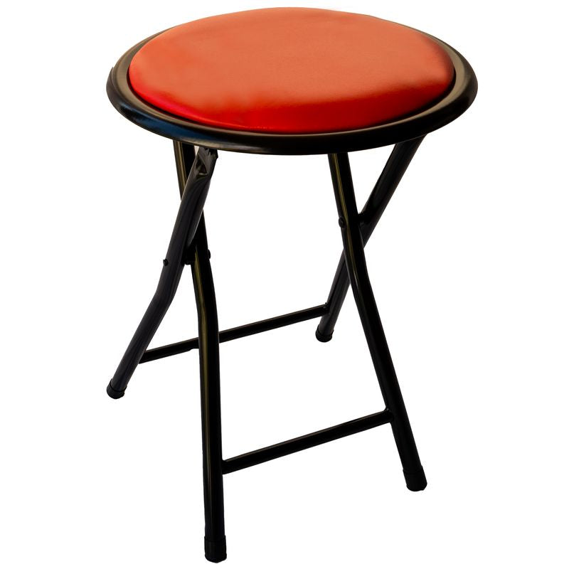 Mini Sgabello Richiudibile Imbottito Rosso - La Dea Sedia 4