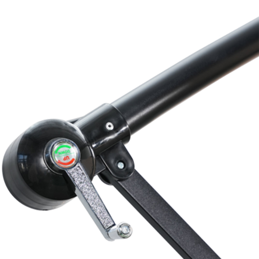 Ombrellone da Giardino 3x3 Metri Color Cappuccino Palo Laterale - Arredo Esterno 5