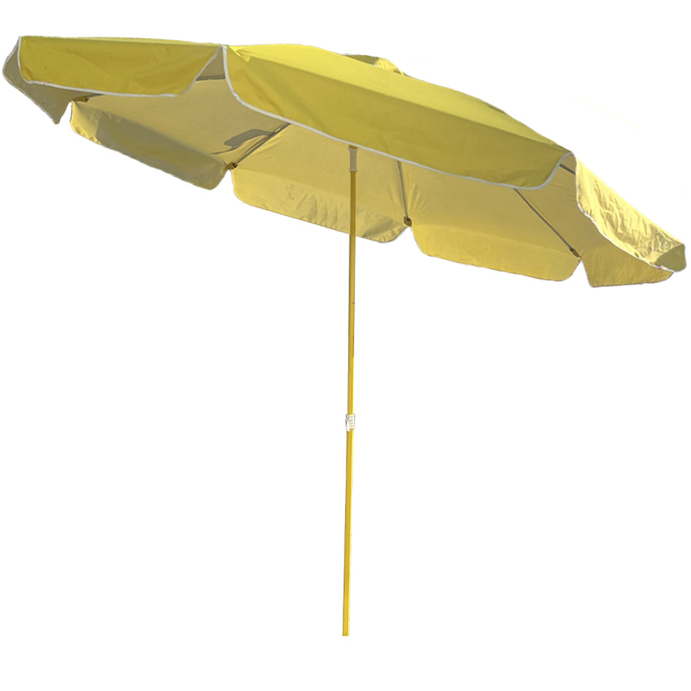 Ombrellone da Giardino Inclinabile Senape con Apertura Push Up Air Vent 210 cm 2