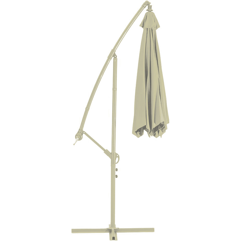 Ombrellone Giardino Decentrato 3x3 Mt Full Sabbia - Arredo Esterno 4