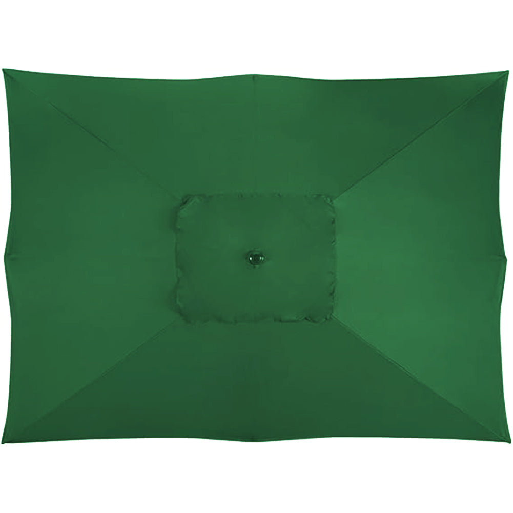 Ombrellone Giardino Palo Centrale 3x2 Metri Full Verde - Arredo Esterno