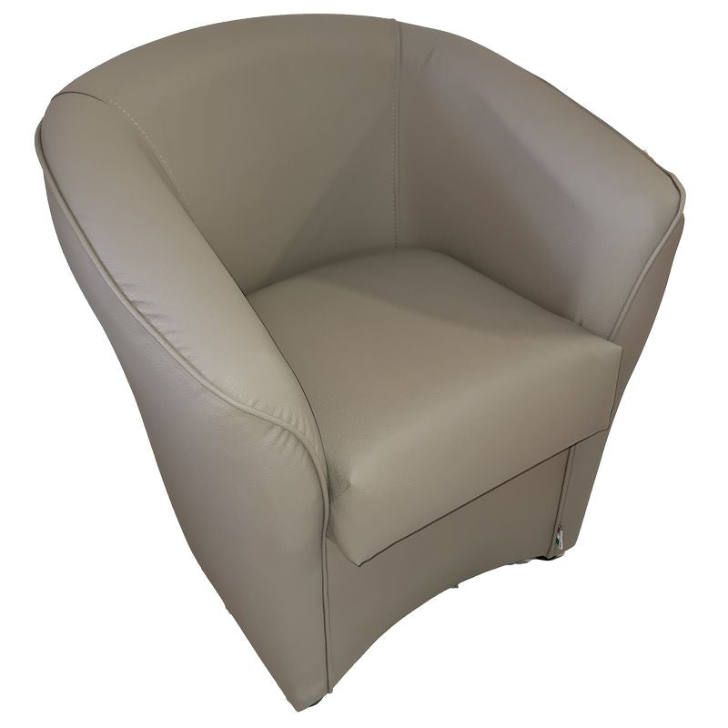 Poltrona Italia Ecopelle Tortora