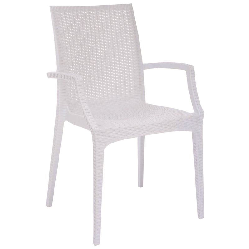 Poltrona Rattan Bistrot Bianca - Arredo Esterno