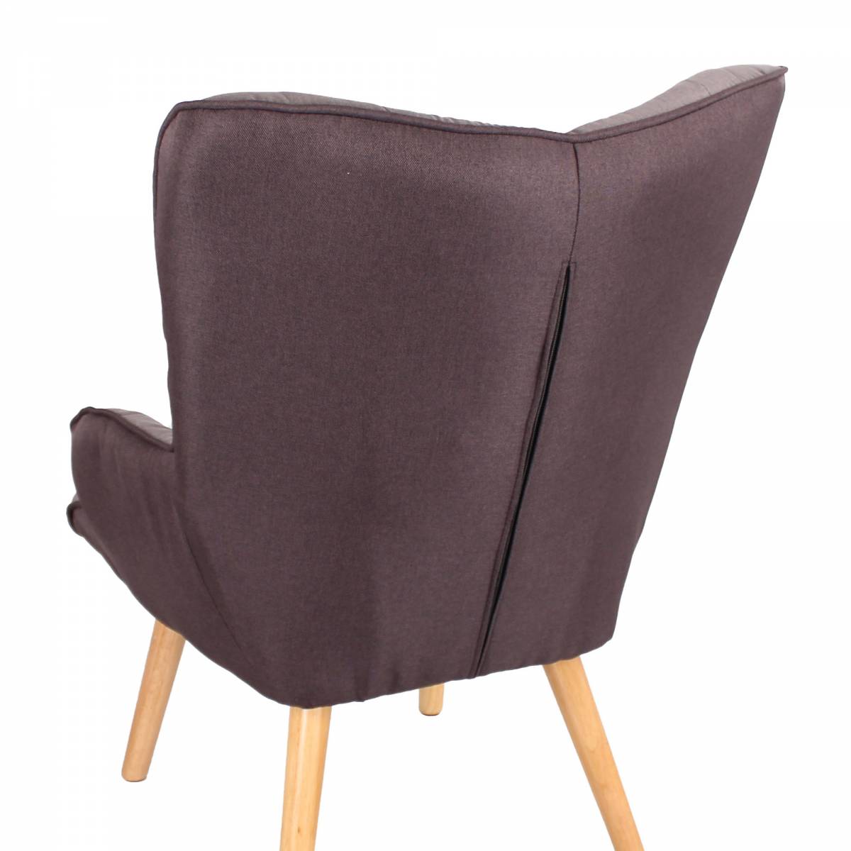 Poltrona in tessuto modello Glaciale colore Tortora (con pouf)