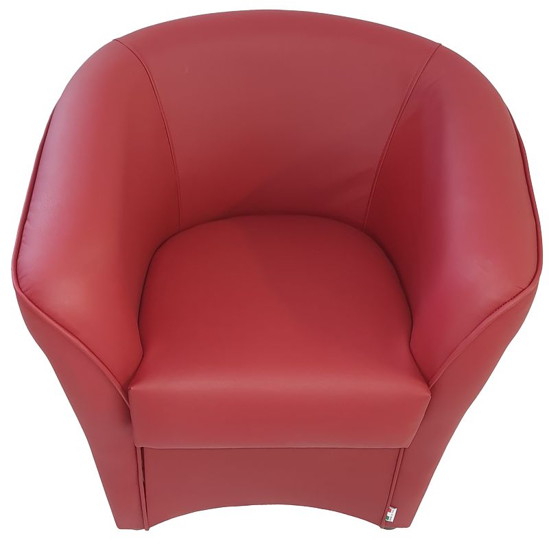 Poltrona Italia Ecopelle Bordeaux 6