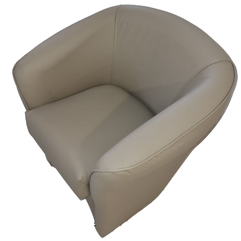 Poltrona Italia Ecopelle Tortora 4