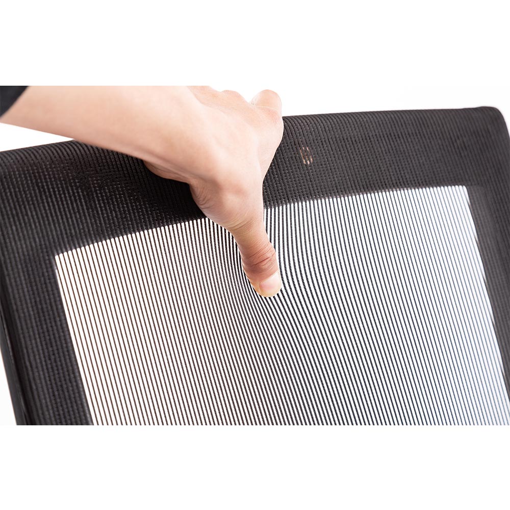 Poltrona Sedia Presidenziale da Ufficio Direzionale Girevole Traspirante Nero