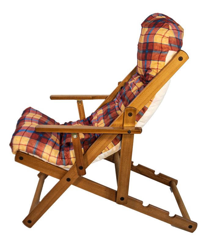 Poltrona Reclinabile Diana in Legno - 3 Posizioni Relax Design Italiano 4