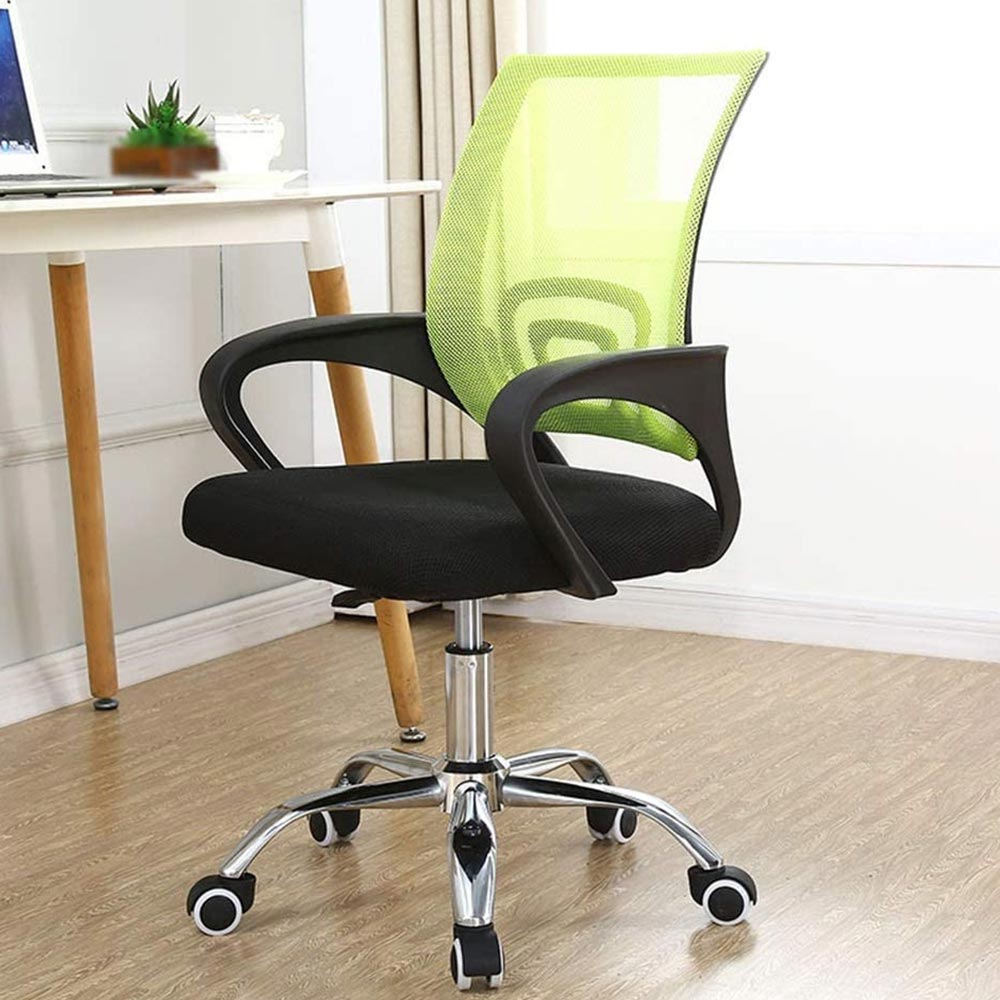 Poltrona Sedia Presidenziale da Ufficio Direzionale Girevole Traspirante Verde 3