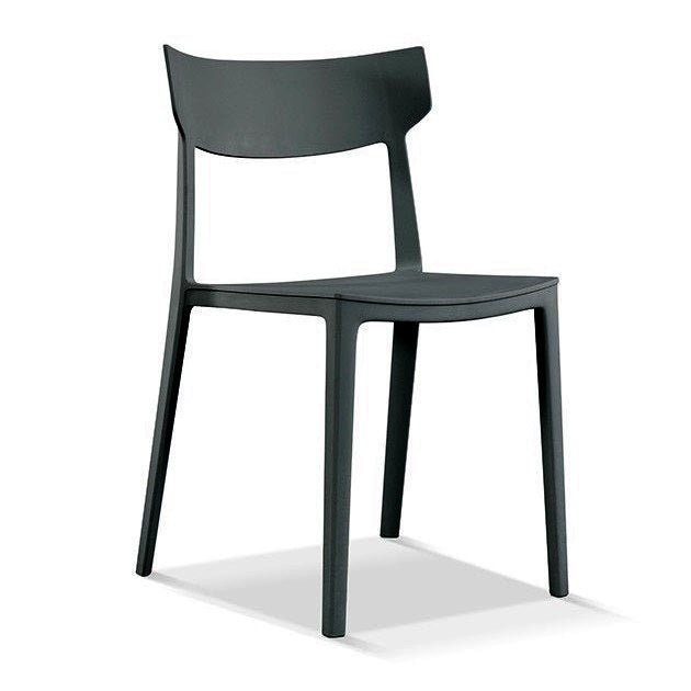Sedia Amalfi Nera in polipropilene