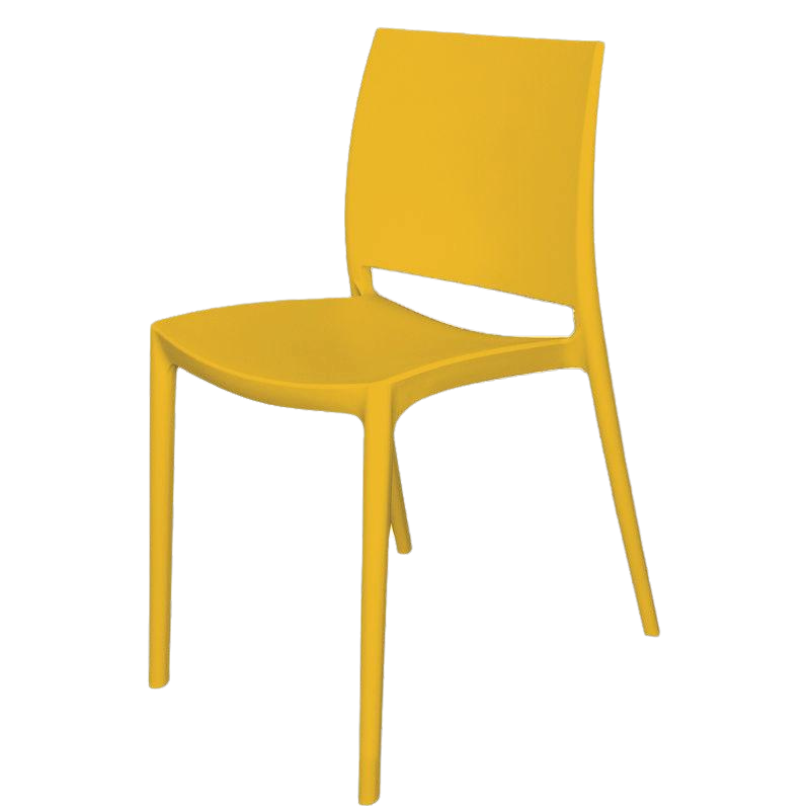 Set 4 Sedie Classic Gialla - La Dea Sedia