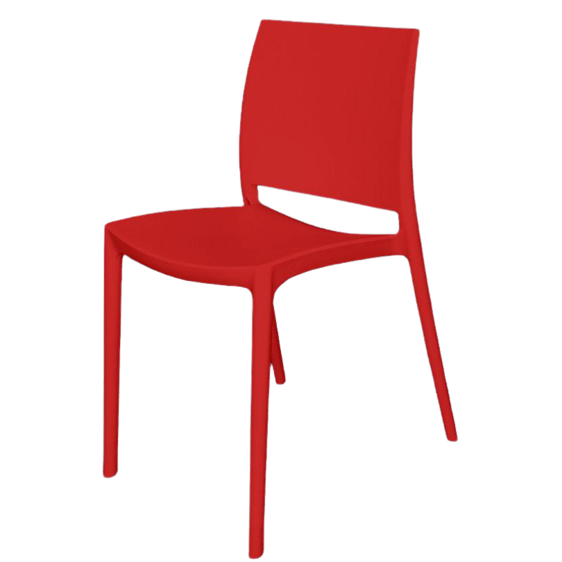 Set 4 Sedie Classic Rossa - La Dea Sedia