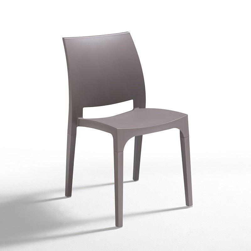 Sedia Love Impilabile Tortora - Set 4 Sedie - Arredo Esterno