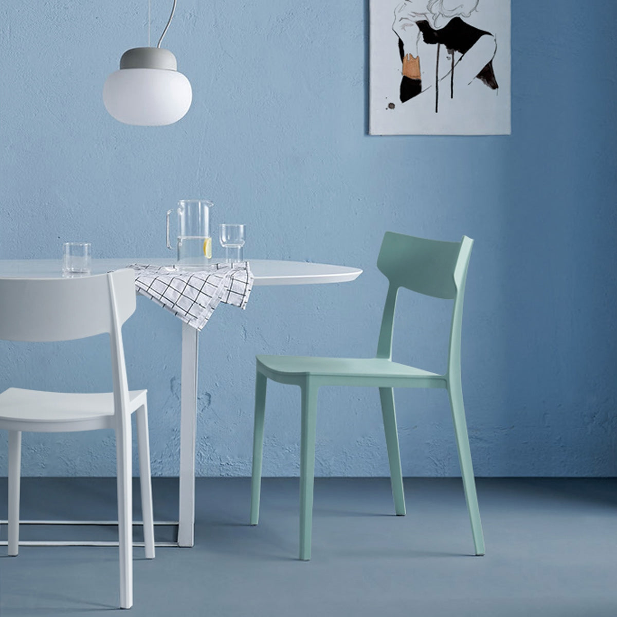 Sedia Amalfi Bianca in polipropilene 4 Pz 4